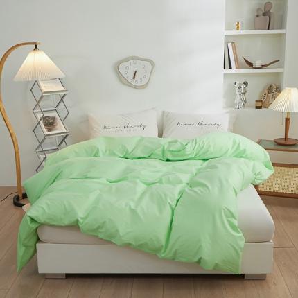 91家纺网 家纺一手货源 找家纺 总钰伶 2025新款纯色被套13372斜纹喷气纯棉单品被套