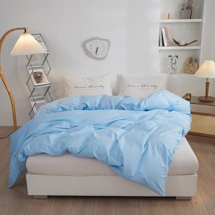 91家纺网 家纺一手货源 找家纺 总钰伶 2025新款纯色被套13372斜纹喷气纯棉单品被套