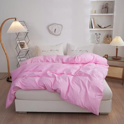 91家纺网 家纺一手货源 找家纺 总钰伶 2025新款纯色被套13372斜纹喷气纯棉单品被套