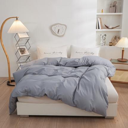 91家纺网 家纺一手货源 找家纺 总钰伶 2025新款纯色被套13372斜纹喷气纯棉单品被套