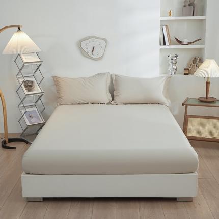 91家纺网 家纺一手货源 找家纺 （总）钰伶 2025新款纯色13372斜纹喷气纯棉单品床笠