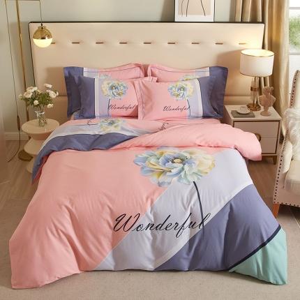 91家纺网 家纺一手货源 找家纺 （总）格里芬家纺 2023新款全棉大版磨毛纯棉生态磨毛四件套