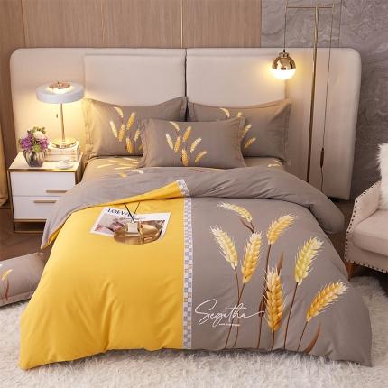 91家纺网 家纺一手货源 找家纺 （总）格里芬家纺 2023新款全棉大版磨毛纯棉生态磨毛四件套