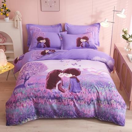 91家纺网 家纺一手货源 找家纺 （总）格里芬家纺 2023新款全棉大版磨毛纯棉生态磨毛四件套