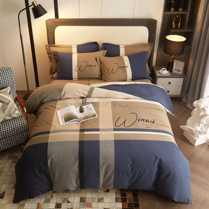 91家纺网 家纺一手货源 找家纺 （总）格里芬家纺 2023新款全棉大版磨毛纯棉生态磨毛四件套