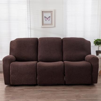 飞翔 2023新款大树叶防泼水芝华士组合椅套 咖啡色