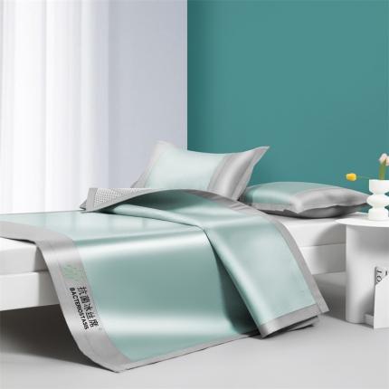 绒艺 2024新款800D抗菌冰丝席床席床笠系列 薄荷绿-床席款