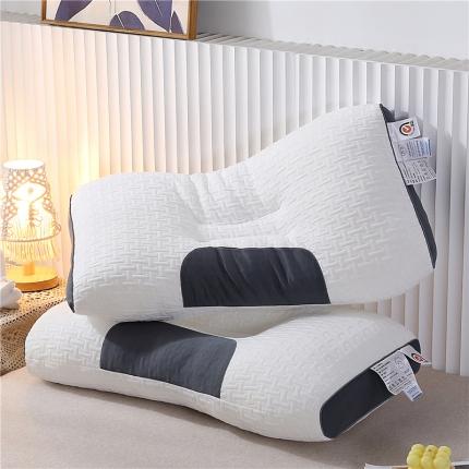 总梵羽枕芯 针织棉spa枕3D双拼针织棉护颈枕枕头枕芯SPA护颈枕