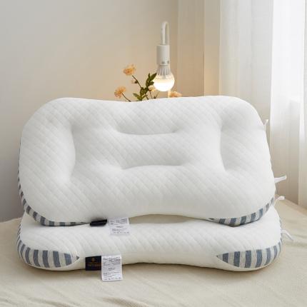 （总）梵羽枕芯 2023新款SPA按摩针织枕针织棉护颈枕中低枕头枕芯