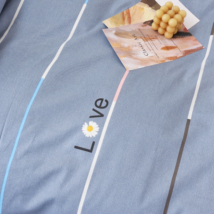 91家纺网 家纺一手货源 找家纺 凌云 2025新款全棉学生宿舍三件套六件套 雏菊暗恋