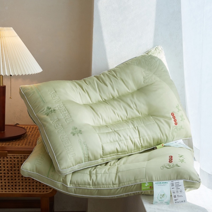 91家纺网 家纺一手货源 找家纺 (总)拾光枕芯 2023新款艾草亲肤清香颈椎舒睡枕头枕芯