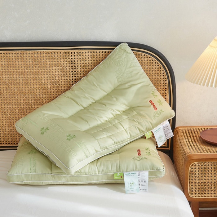 91家纺网 家纺一手货源 找家纺 (总)拾光枕芯 2023新款艾草亲肤清香颈椎舒睡枕头枕芯