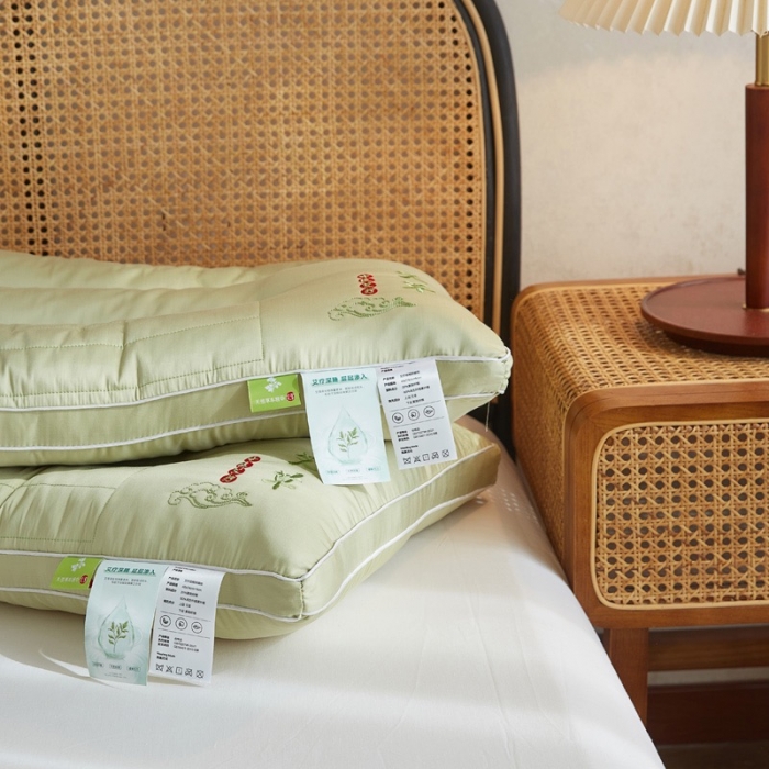 91家纺网 家纺一手货源 找家纺 (总)拾光枕芯 2023新款艾草亲肤清香颈椎舒睡枕头枕芯