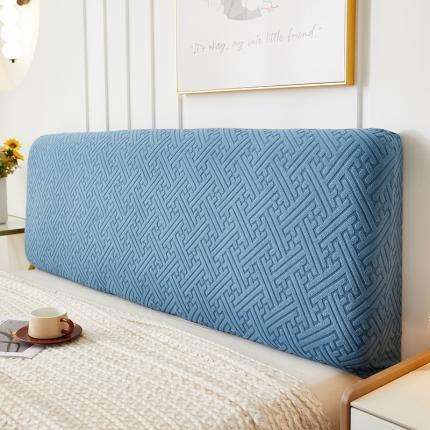 逐日沙发套 2023新款提花床头罩-清雅系列 清雅-天蓝色