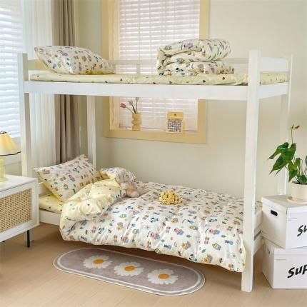 91家纺网 家纺一手货源 找家纺 （总）名兮家居 2023纯棉全棉三件套学生三件套六件套学生宿舍大礼包