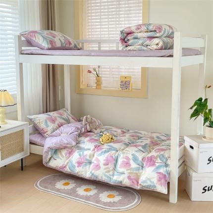 91家纺网 家纺一手货源 找家纺 （总）名兮家居 2023纯棉全棉三件套学生三件套六件套学生宿舍大礼包