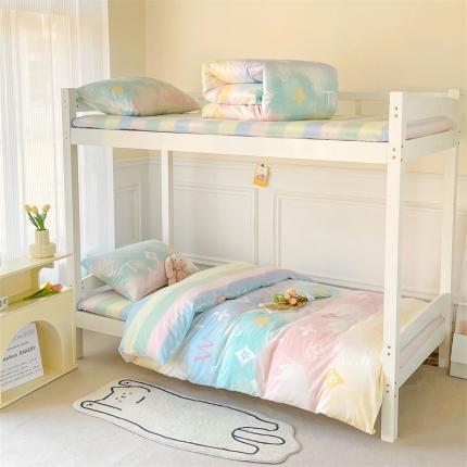 91家纺网 家纺一手货源 找家纺 （总）名兮家居 2023纯棉全棉三件套学生三件套六件套学生宿舍大礼包