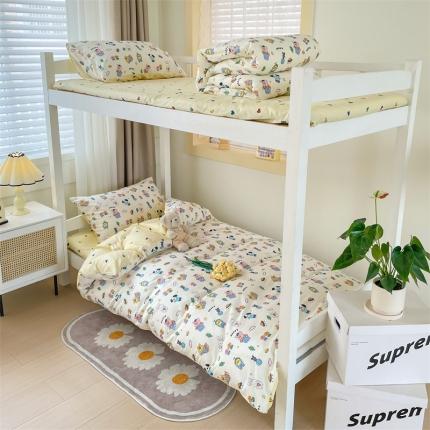 名兮家居 2023新款全棉印花学生三件套 动物派对