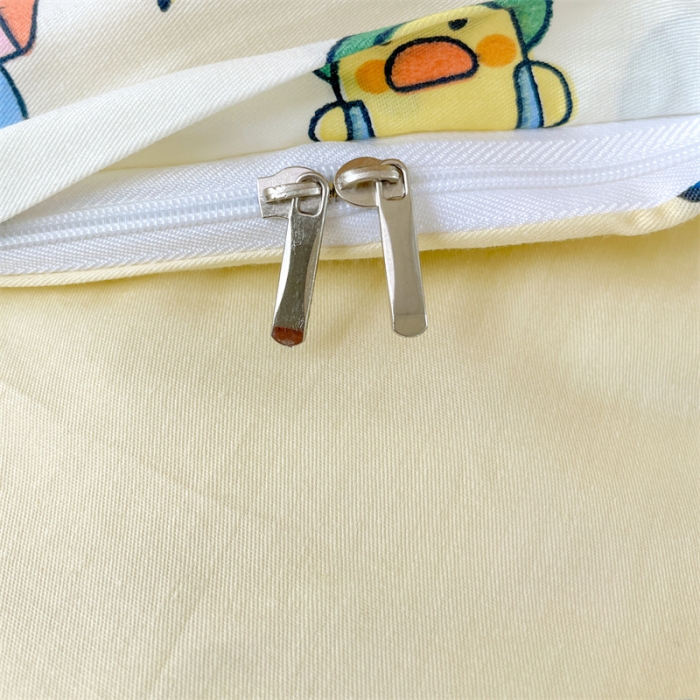 91家纺网 家纺一手货源 找家纺 名兮家居 2023新款全棉印花学生三件套 动物派对