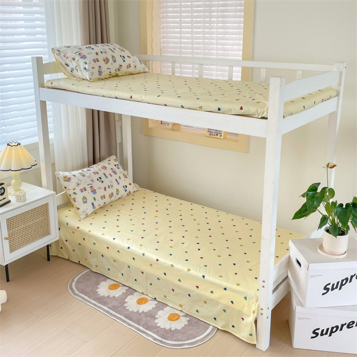 91家纺网 家纺一手货源 找家纺 名兮家居 2023新款全棉印花学生三件套 动物派对