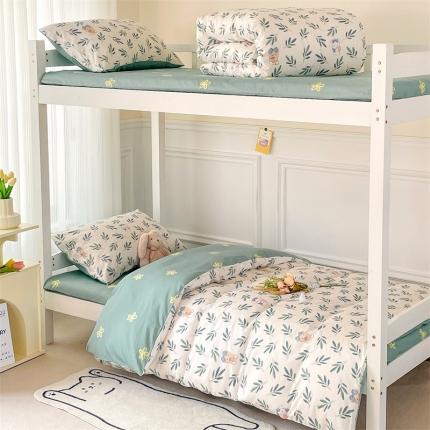 名兮家居 2023新款全棉印花学生三件套 花花熊