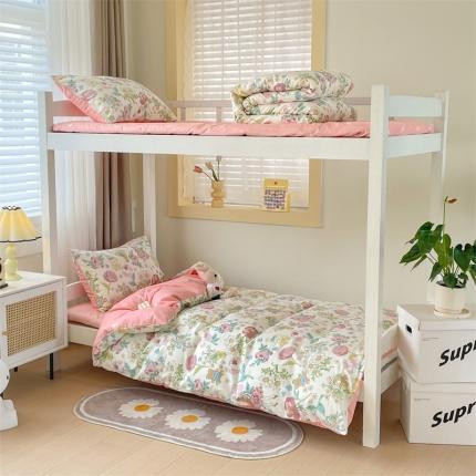 名兮家居 2023新款全棉印花学生三件套 玛丽春天