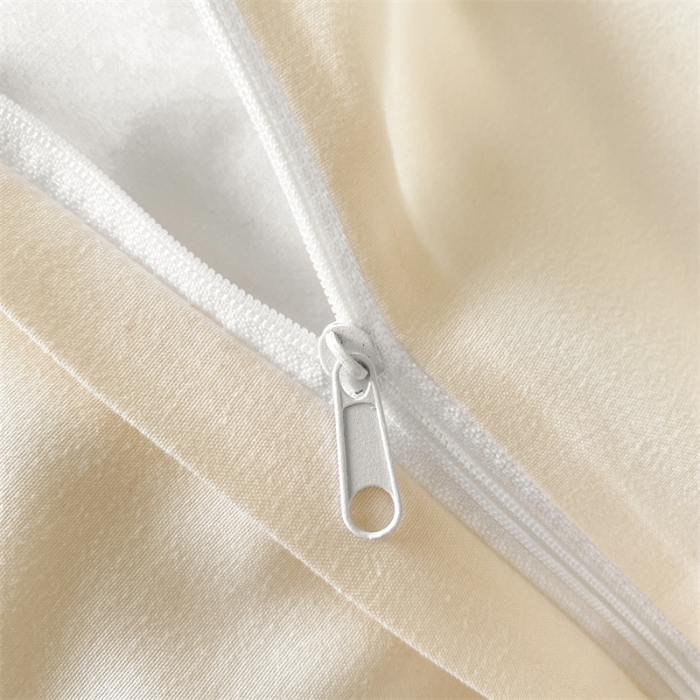 91家纺网 家纺一手货源 找家纺 盛秋家纺 2025新款思雅系列水洗磨毛双拼刺绣四件套 思雅-果绿+奶昔白