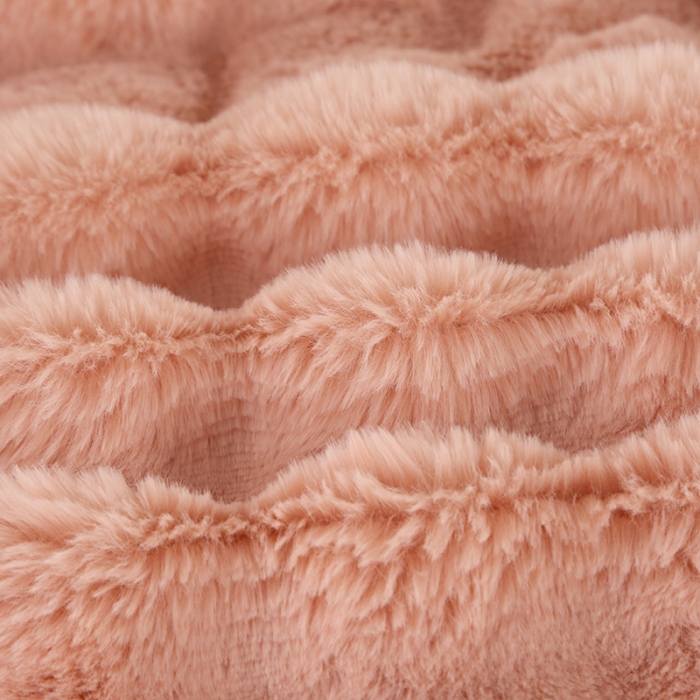 91家纺网 家纺一手货源 找家纺 高端仿皮草兔毛绒盖毯冬季儿童加厚毛毯汽车办公室单人午睡沙发搭腿毯 俏粉