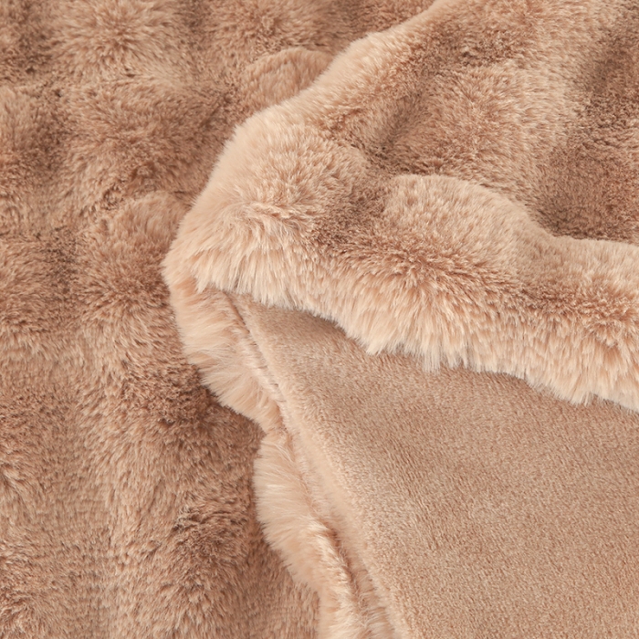 91家纺网 家纺一手货源 找家纺 高端仿皮草兔毛绒盖毯冬季儿童加厚毛毯汽车办公室单人午睡沙发搭腿毯 香槟