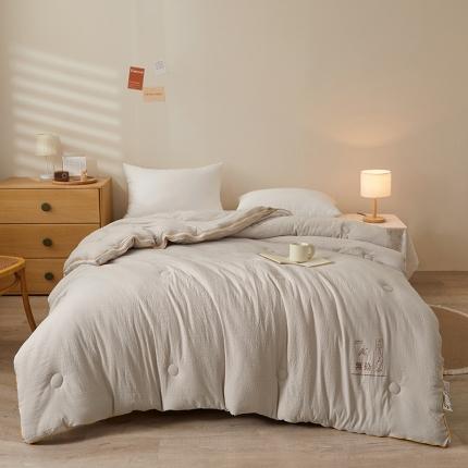 91家纺网 家纺一手货源 找家纺 （总）易博 热卖泡泡华夫格冬被子母被