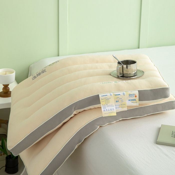 91家纺网 家纺一手货源 找家纺 爱尚家枕芯 2023新款超柔针织逸眠低枕