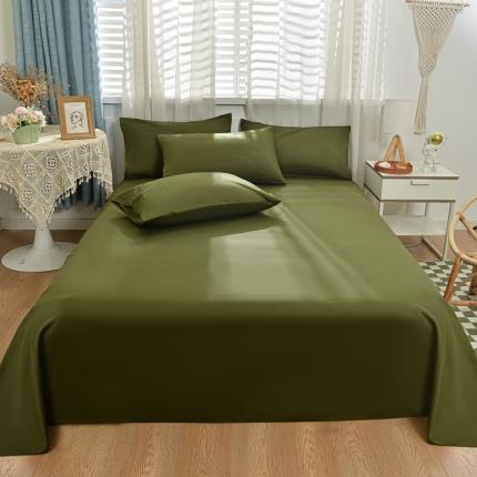 91家纺网 家纺一手货源 找家纺 （总）极梦家纺（支持定制） 2025新款40s纯棉长绒棉纯色全棉床单