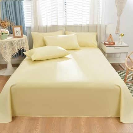 91家纺网 家纺一手货源 找家纺 （总）极梦家纺（支持定制） 2025新款40s纯棉长绒棉纯色全棉床单