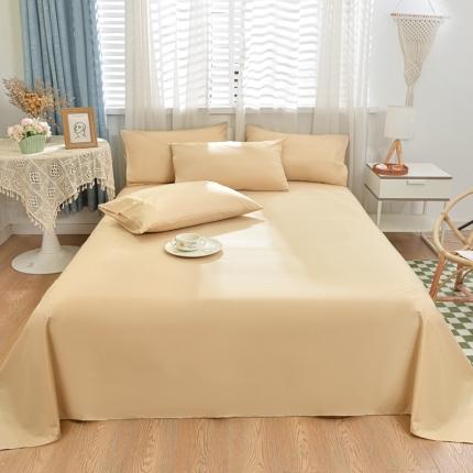 91家纺网 家纺一手货源 找家纺 （总）极梦家纺（支持定制） 2025新款40s纯棉长绒棉纯色全棉床单