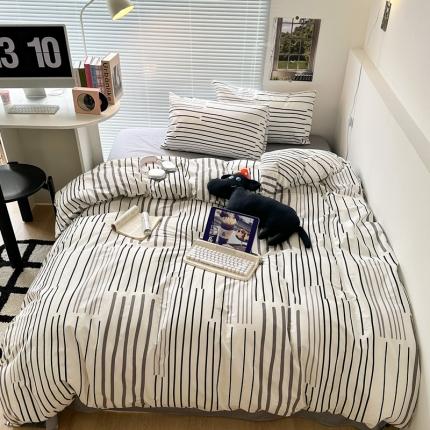 91家纺网 家纺一手货源 找家纺 （总）昔可家纺 2023新款全棉学生季北欧风四件套