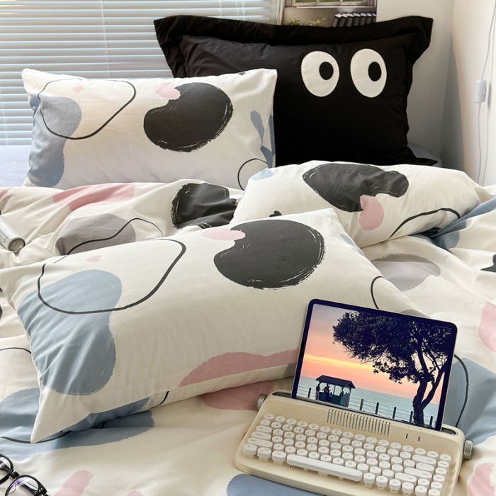 91家纺网 家纺一手货源 找家纺 （总）昔可家纺 2023新款全棉学生季北欧风四件套