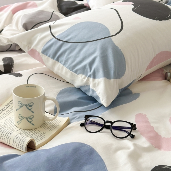 91家纺网 家纺一手货源 找家纺 （总）昔可家纺 2023新款全棉学生季北欧风四件套