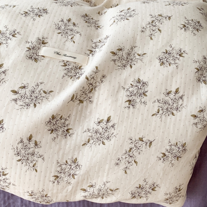 91家纺网 家纺一手货源 找家纺 昔可家纺 2023新款双层纱枕头绑带版四件套 英国梨