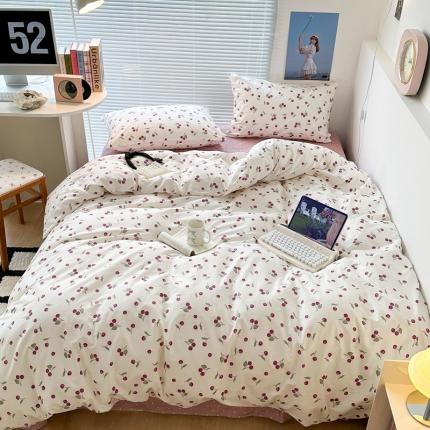 91家纺网 家纺一手货源 找家纺 （总）昔可家纺 2023新款全棉小花系列四件套