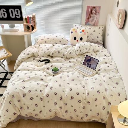 91家纺网 家纺一手货源 找家纺 （总）昔可家纺 2023新款全棉小花系列四件套