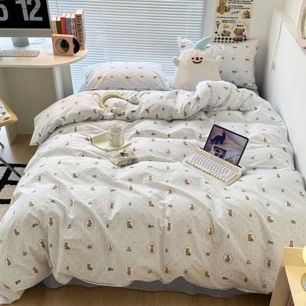 91家纺网 家纺一手货源 找家纺 （总）昔可家纺 2023新款全棉小卡通系列四件套