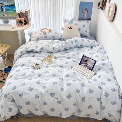 91家纺网 家纺一手货源 找家纺 （总）昔可家纺 2023新款全棉小卡通系列四件套