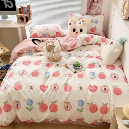 91家纺网 家纺一手货源 找家纺 （总）昔可家纺 2023新款全棉小卡通系列四件套