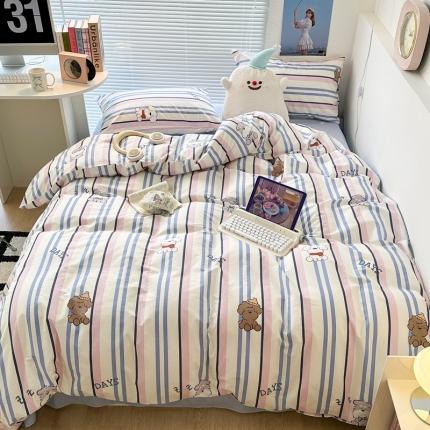 91家纺网 家纺一手货源 找家纺 （总）昔可家纺 2023新款全棉小卡通系列四件套