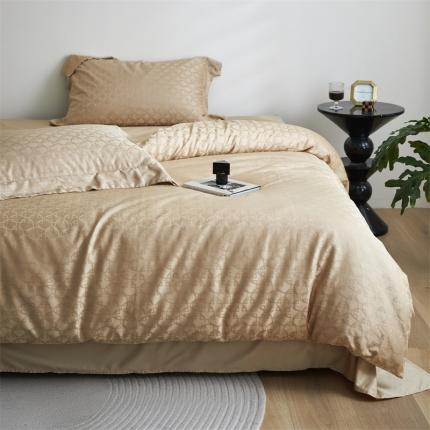 91家纺网 家纺一手货源 找家纺 （总）安莱生活 2023爆款100S纯棉提花轻工艺刺绣系列四件套