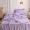 91家纺网 家纺一手货源 找家纺 小主驾到 2023新款公主风系列荷叶边款夏被四件套 浅紫