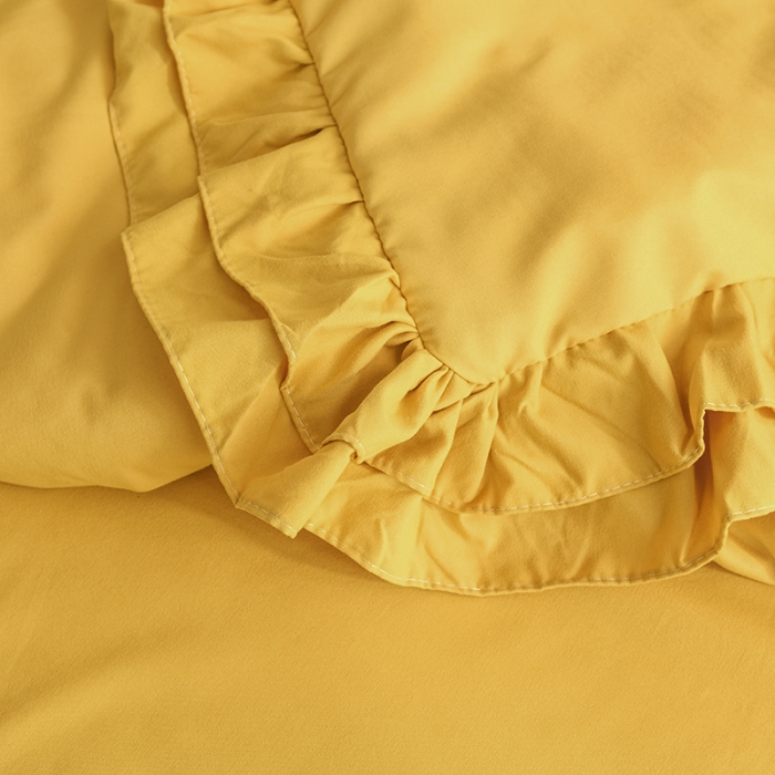 91家纺网 家纺一手货源 找家纺 （总）小主驾到 2023新款公主风系列荷叶边款夏被四件套