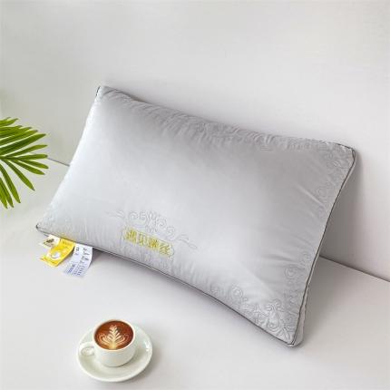 91家纺网 家纺一手货源 找家纺 （总）拾光枕芯 2023新款刺绣三维立体莫代尔纤维枕芯枕头