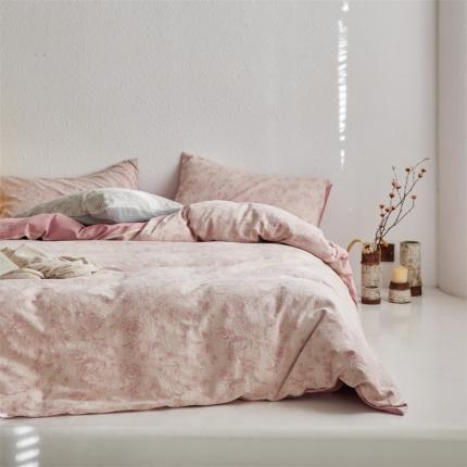 简家居 2023新款色织提花四件套-广岛之恋 粉