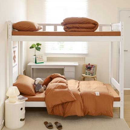 91家纺网 家纺一手货源 找家纺 （总）寐眠 23款13372纯棉40s纯色双拼学生三件套四件套